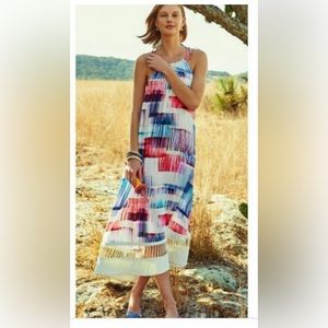 Anthropologie Sasha and Babi watercolor A-line dress